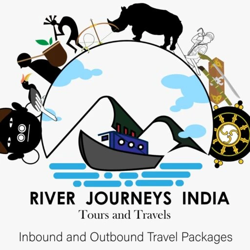 RIVER JOURNEYS INDIA logo — destination management company in Guwahati, India
